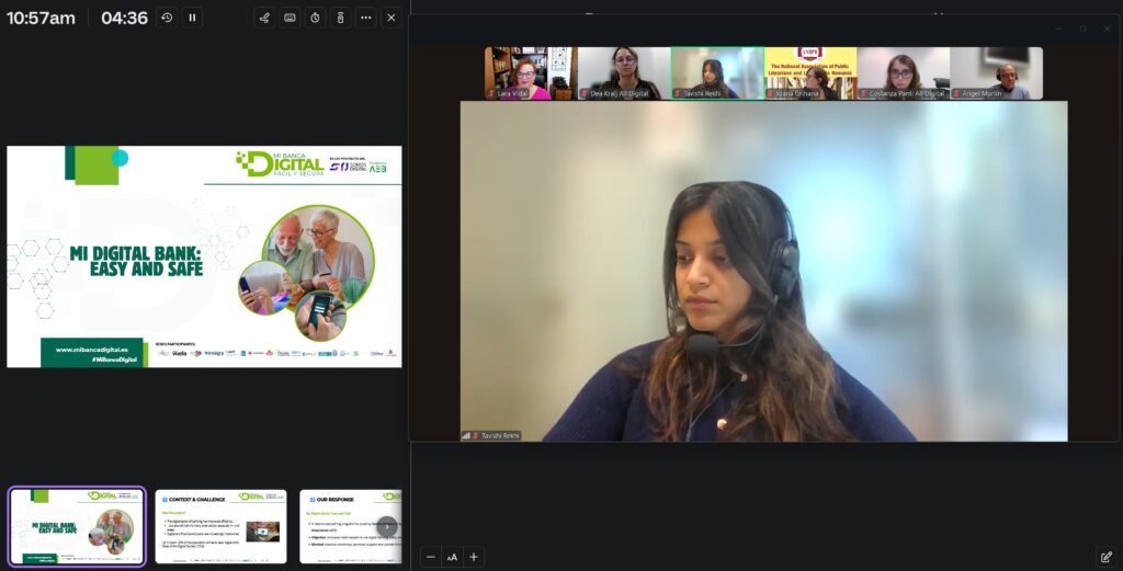 Somos Digital presenta su proyecto Mi Banca Digital: Fácil y Segura en el webinar europeo ADEDU 2025